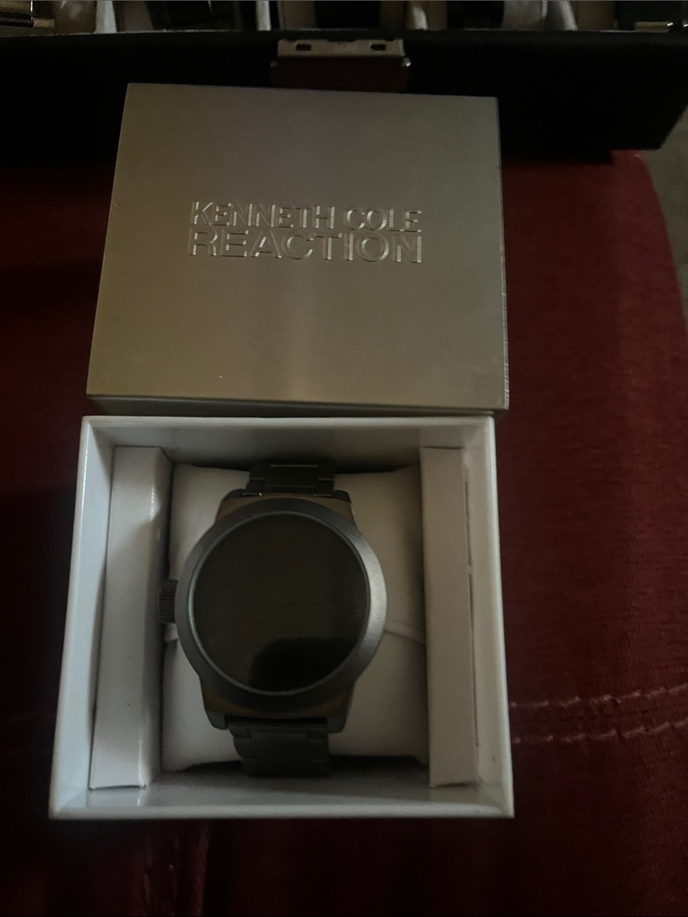 Kenneth Cole Reaction Matte Black Stainless Steel Smartwatch